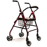 ANDADOR ROLLATOR CON FRENO POR PRESION ALUMINIO ULTRALIGERO